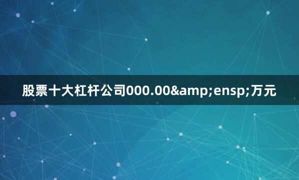 股票十大杠杆公司000.00&ensp;万元