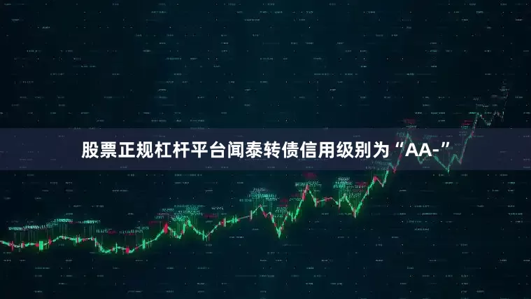 股票正规杠杆平台闻泰转债信用级别为“AA-”